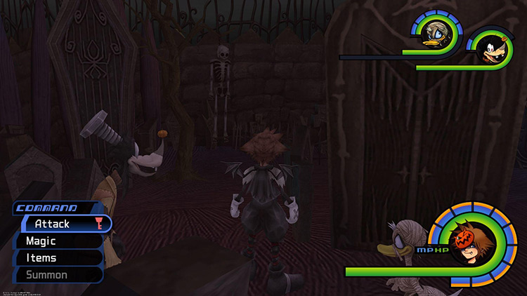 This skeleton is just hanging out near the chest / KH1.5