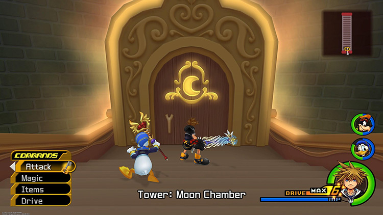 Enter the Moon Chamber to fight Gamblers / KH2FM