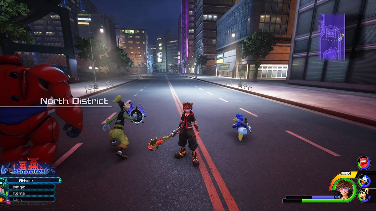 Sora arrives at the North District / Kingdom Hearts 3