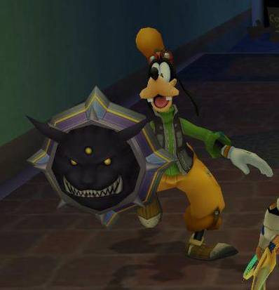 Goofy with the Defender Shield