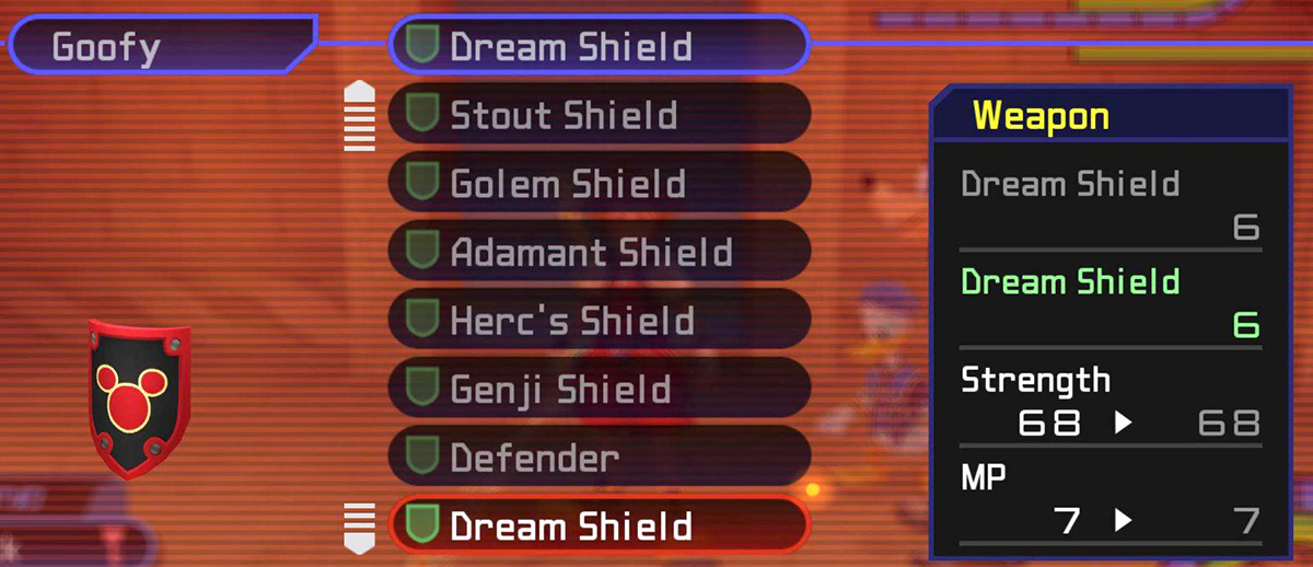 Dream Shield stats