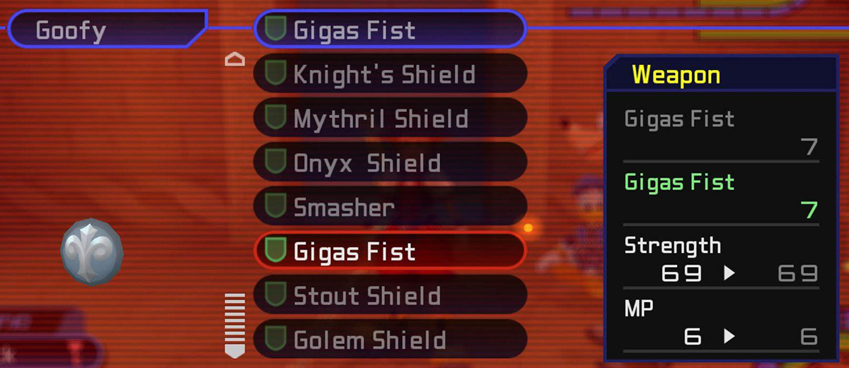 Gigas Fist stats