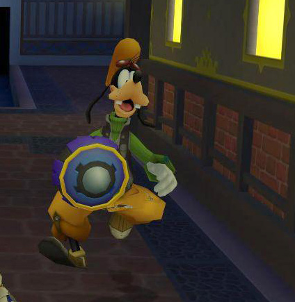 Goofy with the Mighty Shield