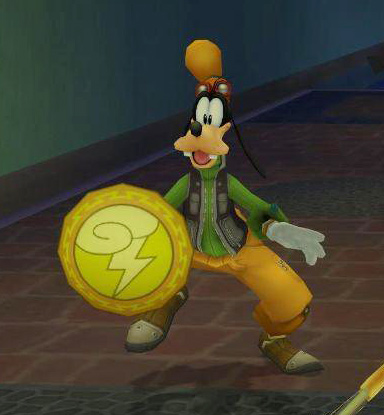 Goofy with Herc's Shield