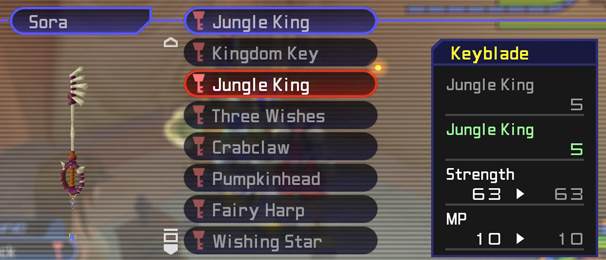 Jungle King Keyblade Stats