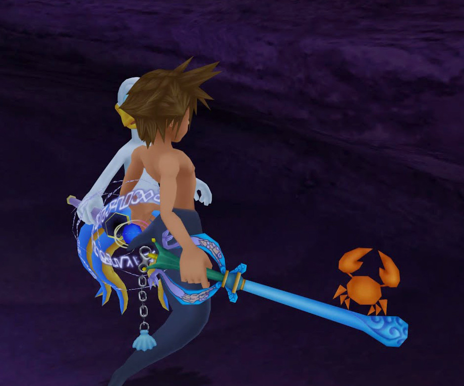 Sora with the Crabclaw Keyblade