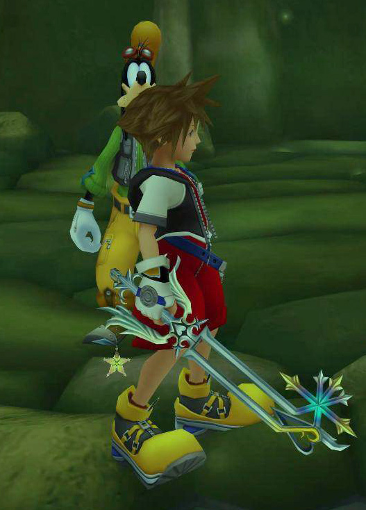 Sora with the Oathkeeper Keyblade