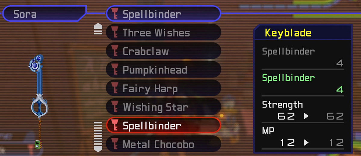 Spellbinder Keyblade Stats