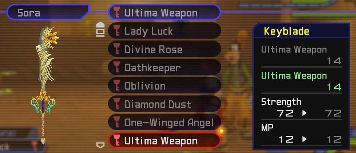 Ultima Weapon Keyblade Stats