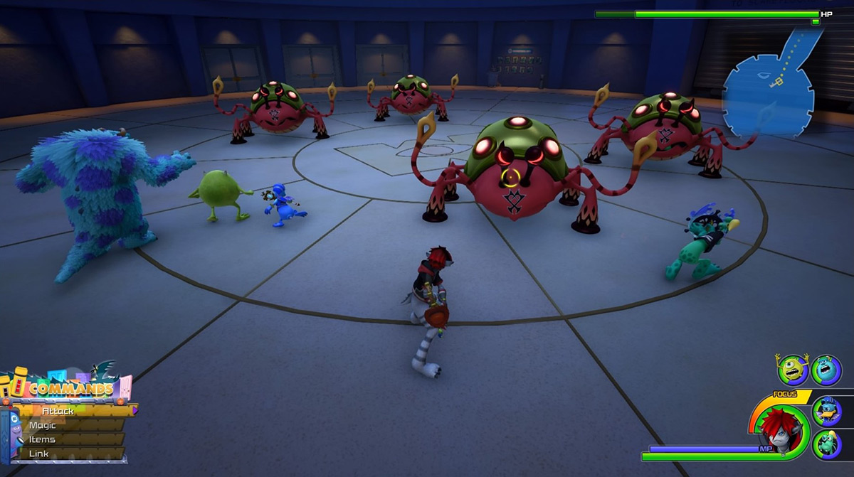 A group of Turtletoads attack Sora and friends / Kingdom Hearts 3