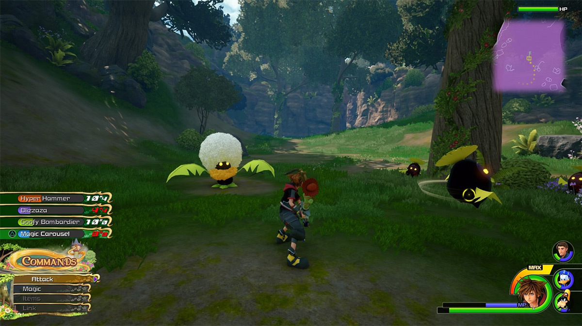 A Chief Puff attacks Sora / Kingdom Hearts 3