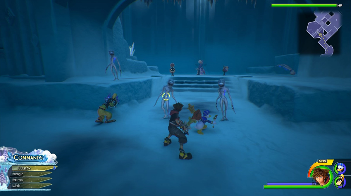 A group of dusks attack Sora and friends / Kingdom Hearts 3