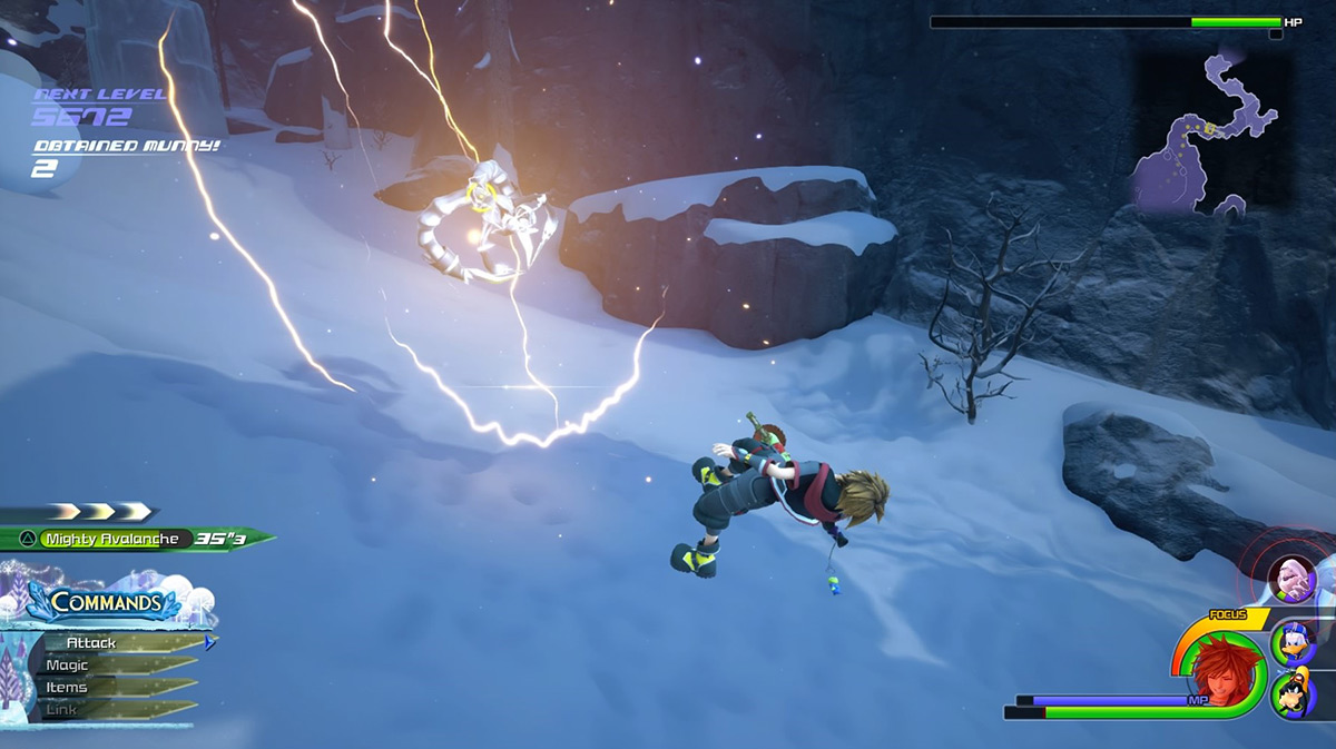 A Ninja electrocutes Sora / Kingdom Hearts 3