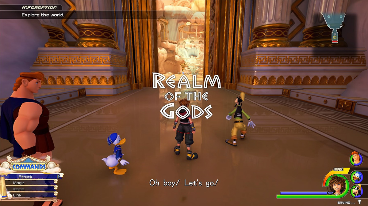 Sora arrives in the Realm of the Gods / Kingdom Hearts 3