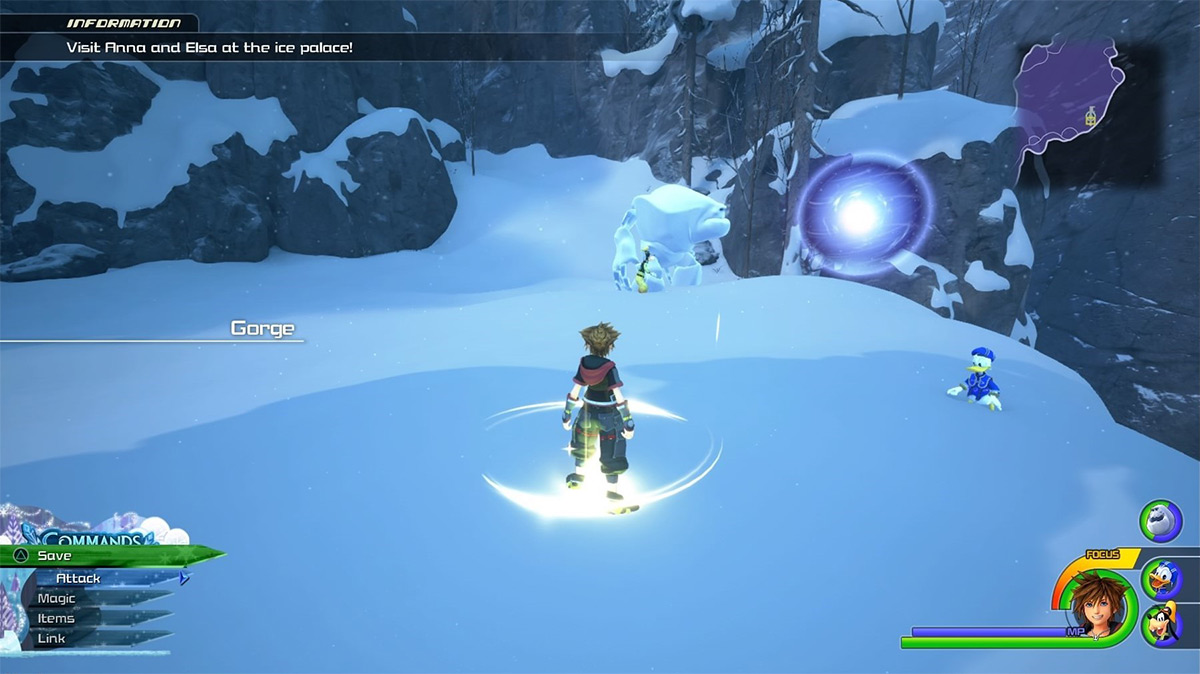 The Gorge save point spawn / Kingdom Hearts 3