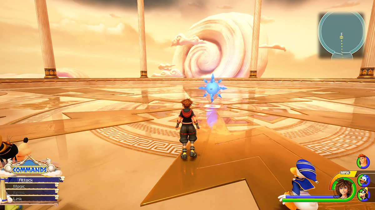 Sora arrives at Battlegate 2 / Kingdom Hearts 3