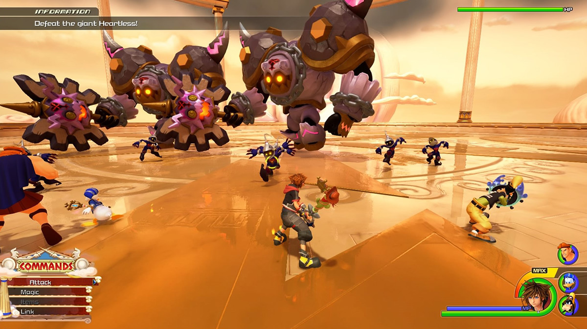 Rock Trolls and Soldiers attack Sora / Kingdom Hearts 3