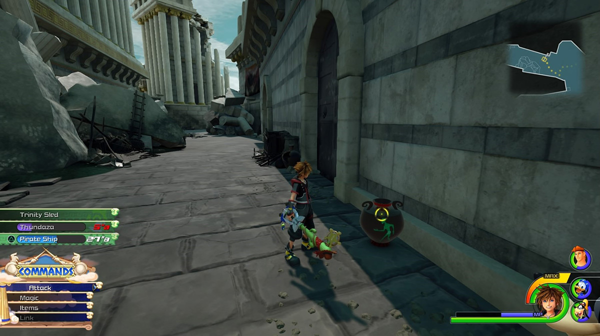 Urns can be found everywhere in Thebes / Kingdom Hearts 3