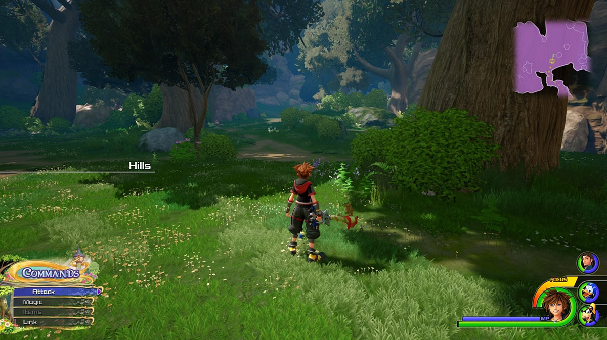 Take the northeast path at the Hills / Kingdom Hearts 3