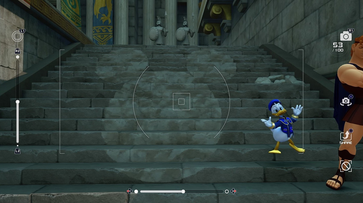 Certain Lucky Emblems require specific angles to be visible / Kingdom Hearts 3