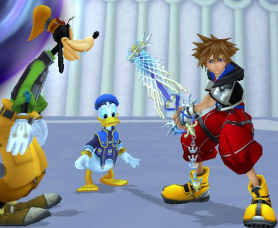 Sora in Limit Form with Donald & Goofy / Kingdom Hearts 2.5