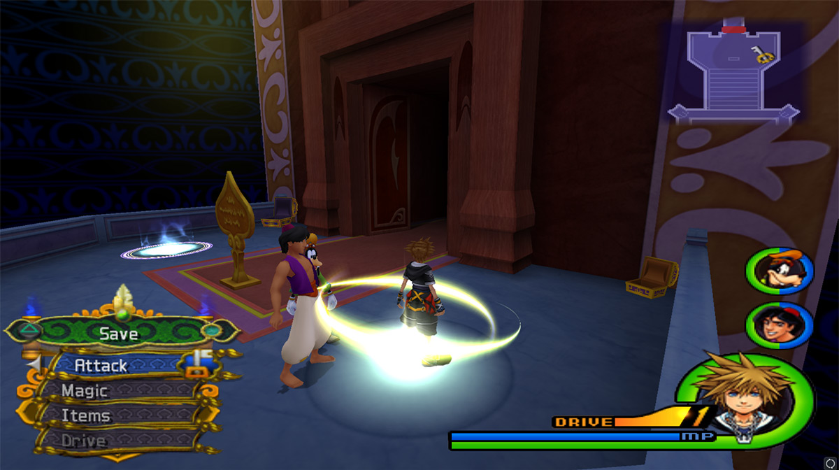 The Cave of Wonders: Chasm of Challenges save point location / Kingdom Hearts 2.5