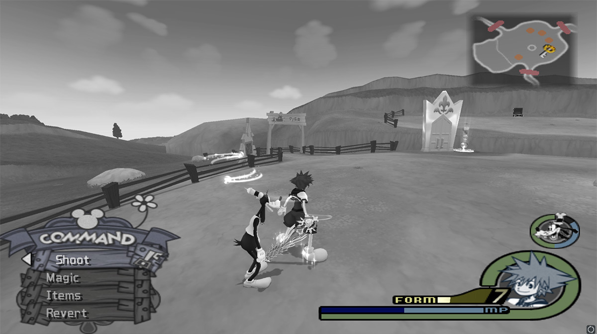 The path leading to Pier is just across Sora / Kingdom Hearts 2.5