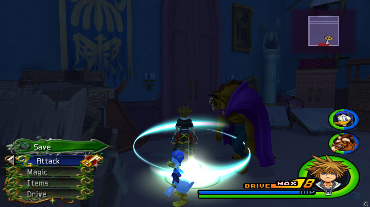 Beast’s Room save point / Kingdom Hearts 2.5