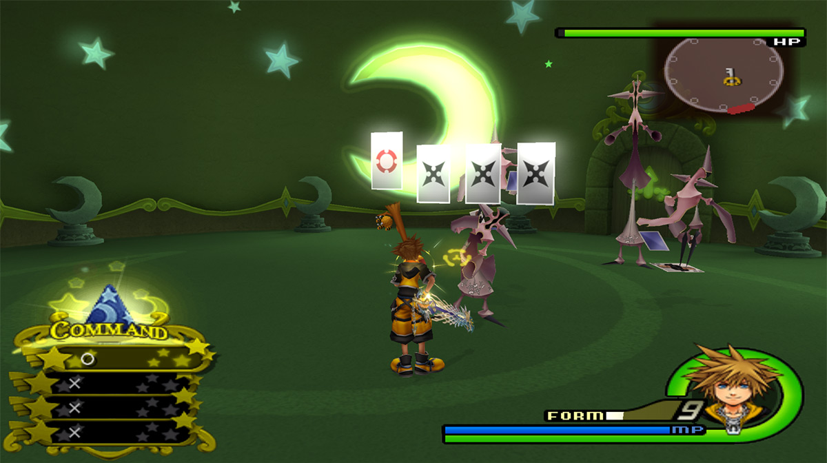 Gambler’s card minigame / Kingdom Hearts 2.5