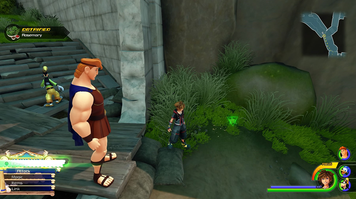 Check near the start of the slope to obtain Rosemary / Kingdom Hearts 3