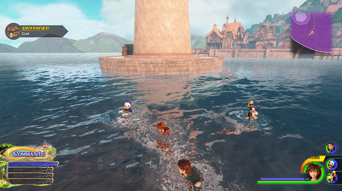 There are more bubbling spots at western end of The Kingdom that give Cod / Kingdom Hearts 3