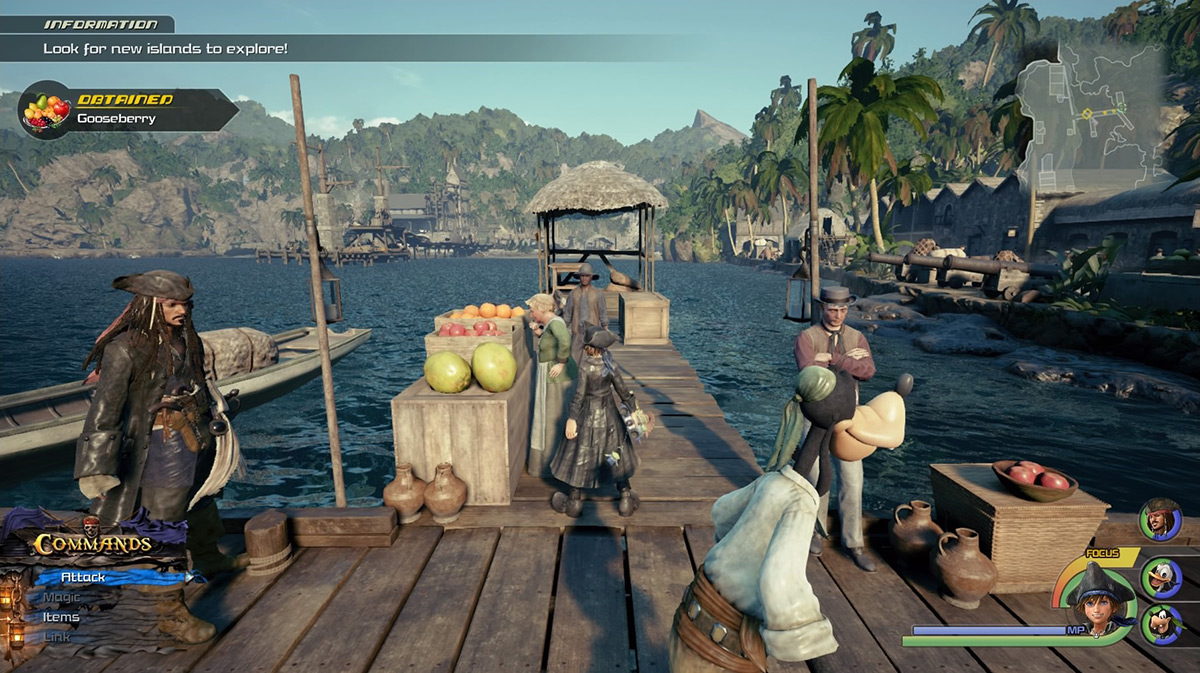 Hit the fruit crate near the Docks save point to get Gooseberries / Kingdom Hearts 3