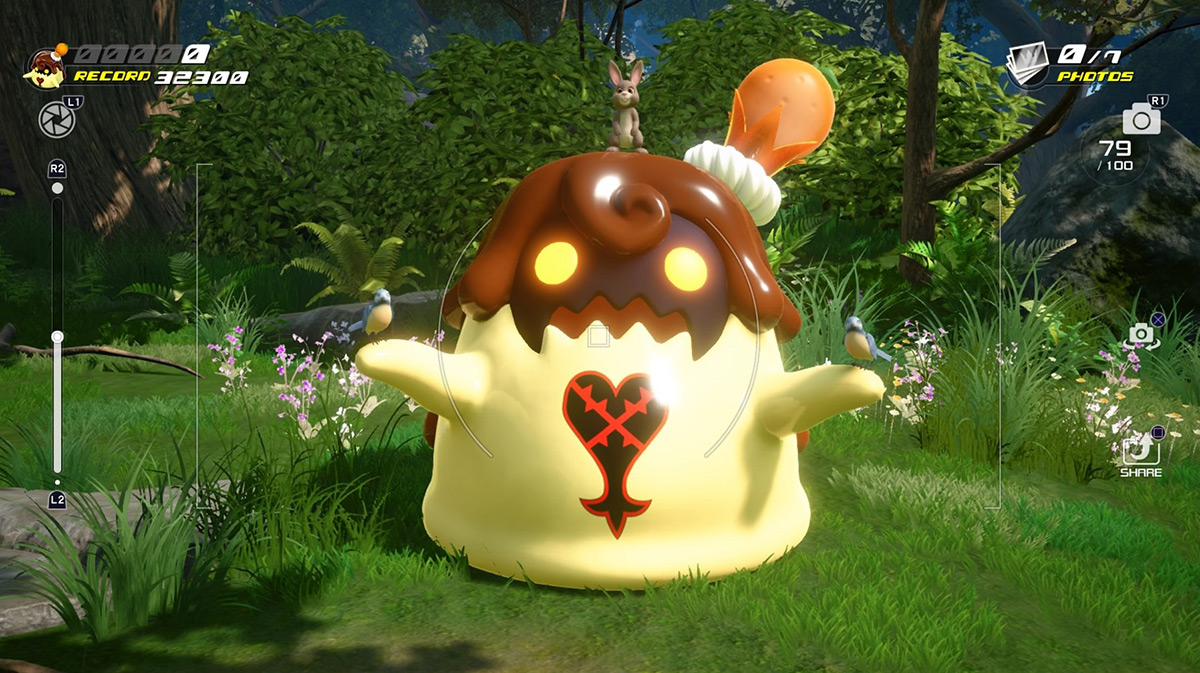 Wait for the flan to pose to get the shot for an excellent / Kingdom Hearts 3