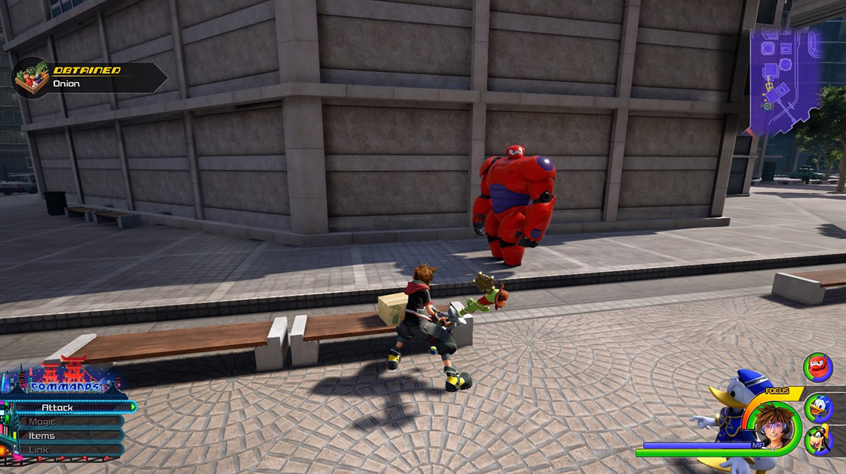 The vegetable box in the South District contains Onions / Kingdom Hearts 3