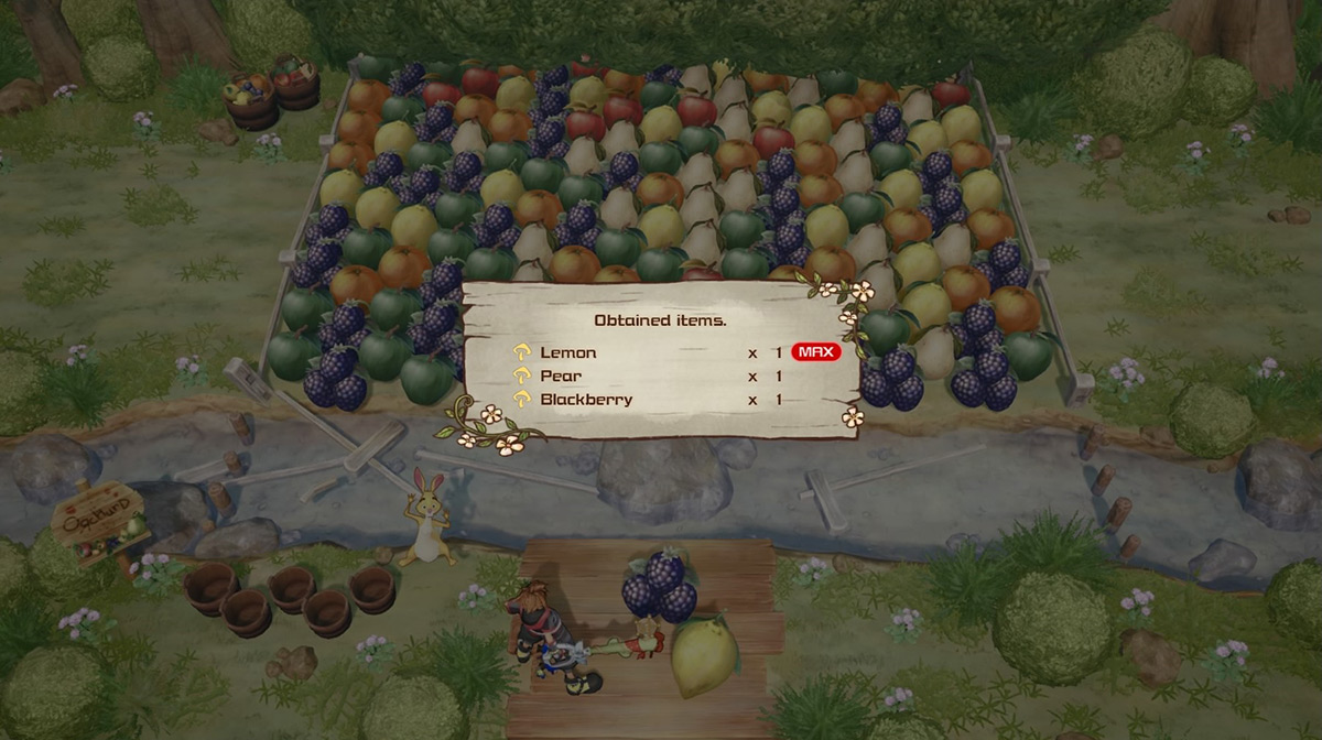 Collect Pears during the round for a chance to win them as a reward / Kingdom Hearts 3