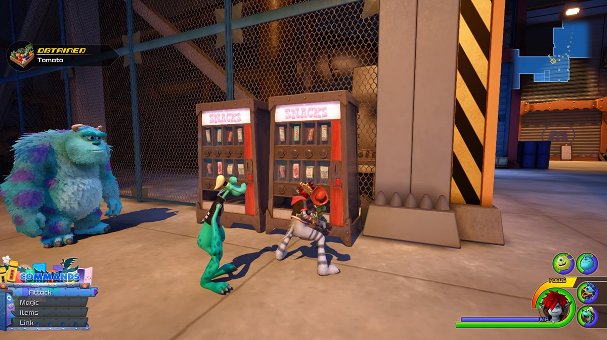 You can randomly get Tomatoes from the vending machine in the Lower Level / Kingdom Hearts 3